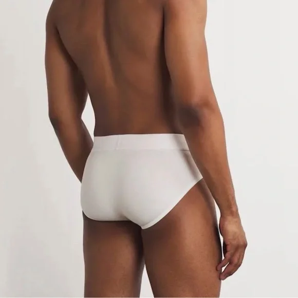 Skims Men's Cotton Briefs L Large 36-38 New In BOX 3 Pack White/Chalk Underwear - Picture 10 of 10